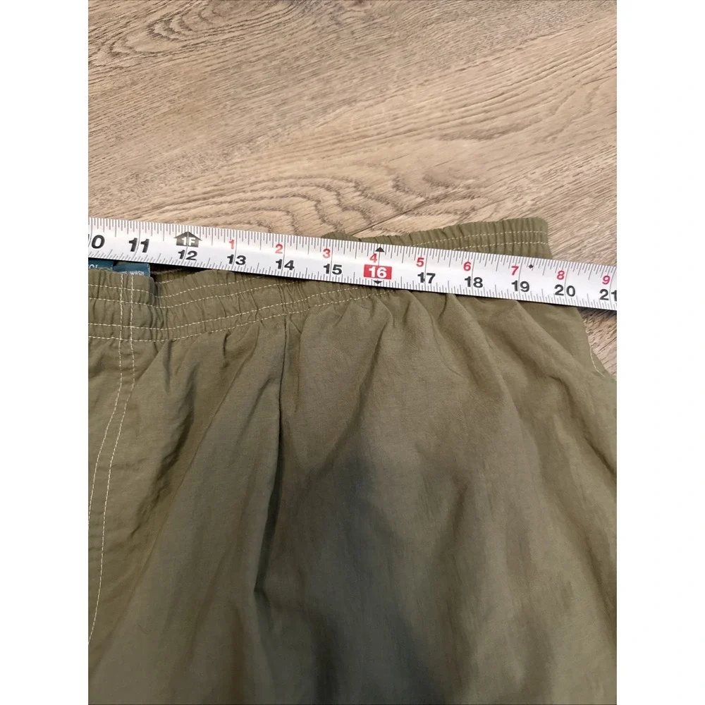 Vintage‎ Classic 80's Style BIG DOG Lined Swim Trunks w/Pockets Olive Grn SZ 2XL